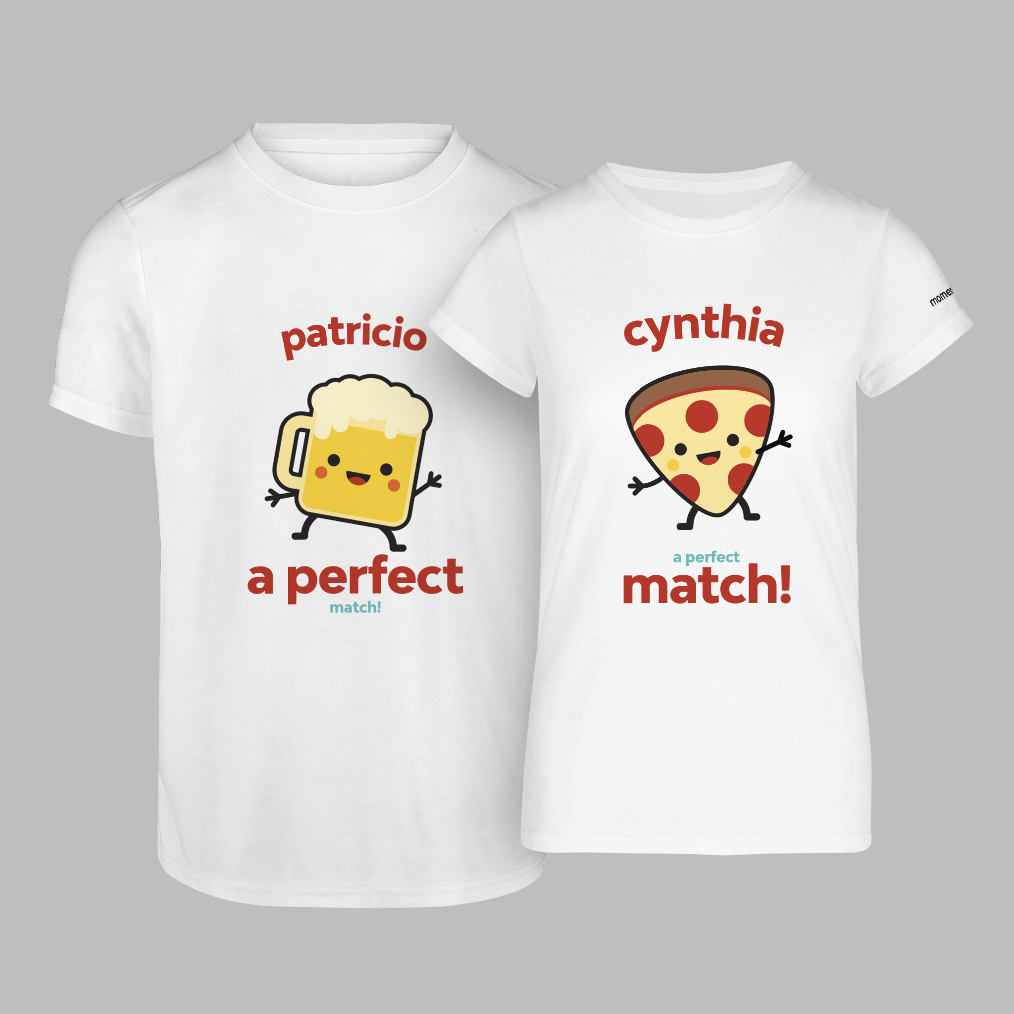 Set Playeras Perfect Match 