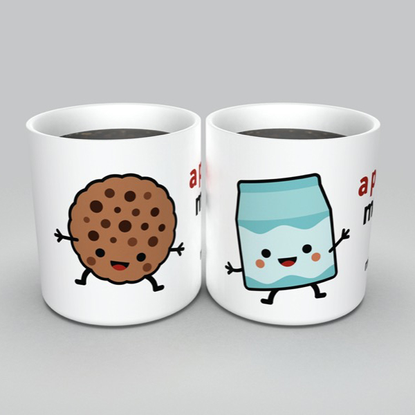 Galletas homemade y tazas en estuche de lujo